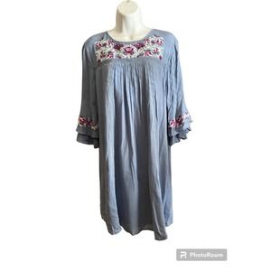 Blue Rain Oxford Blue Blue Rain Dress Small